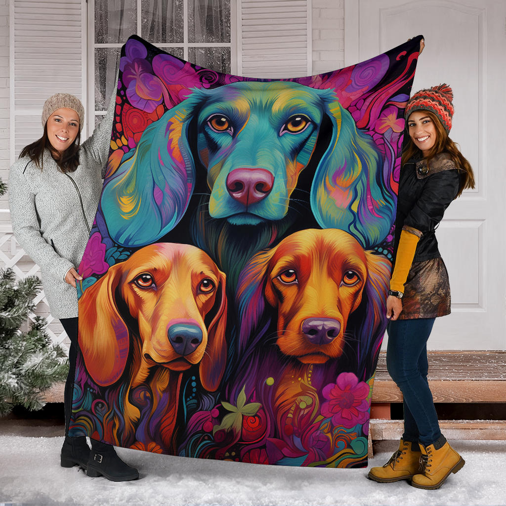 Estonian Hound Blanket, Trippy Psychedelics Estonian Hound Fleece Blanket, Estonian Hound Throw Blanket, Estonian Hound Gifts