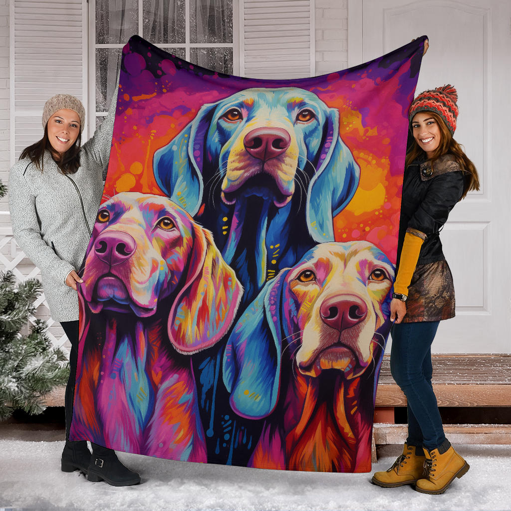 Bracco Italiano Blanket, Trippy Psychedelics Bracco Italiano Fleece Blanket, Bracco Italiano Throw Blanket, Bracco Italiano Gifts