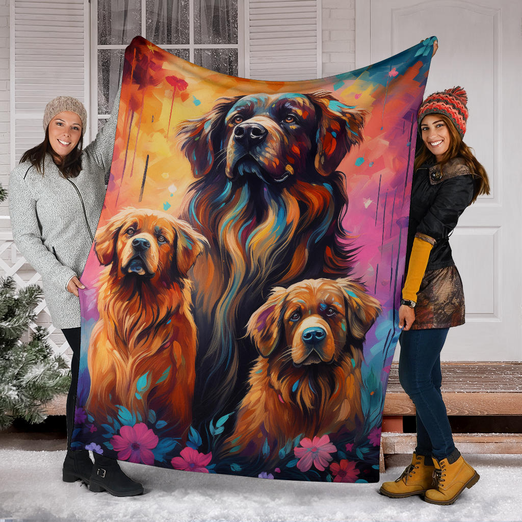 Caucasian Shepherd Blanket, Trippy Psychedelics Caucasian Shepherd Fleece Blanket, Caucasian Shepherd Throw Blanket, Caucasian Shepherd Gifts