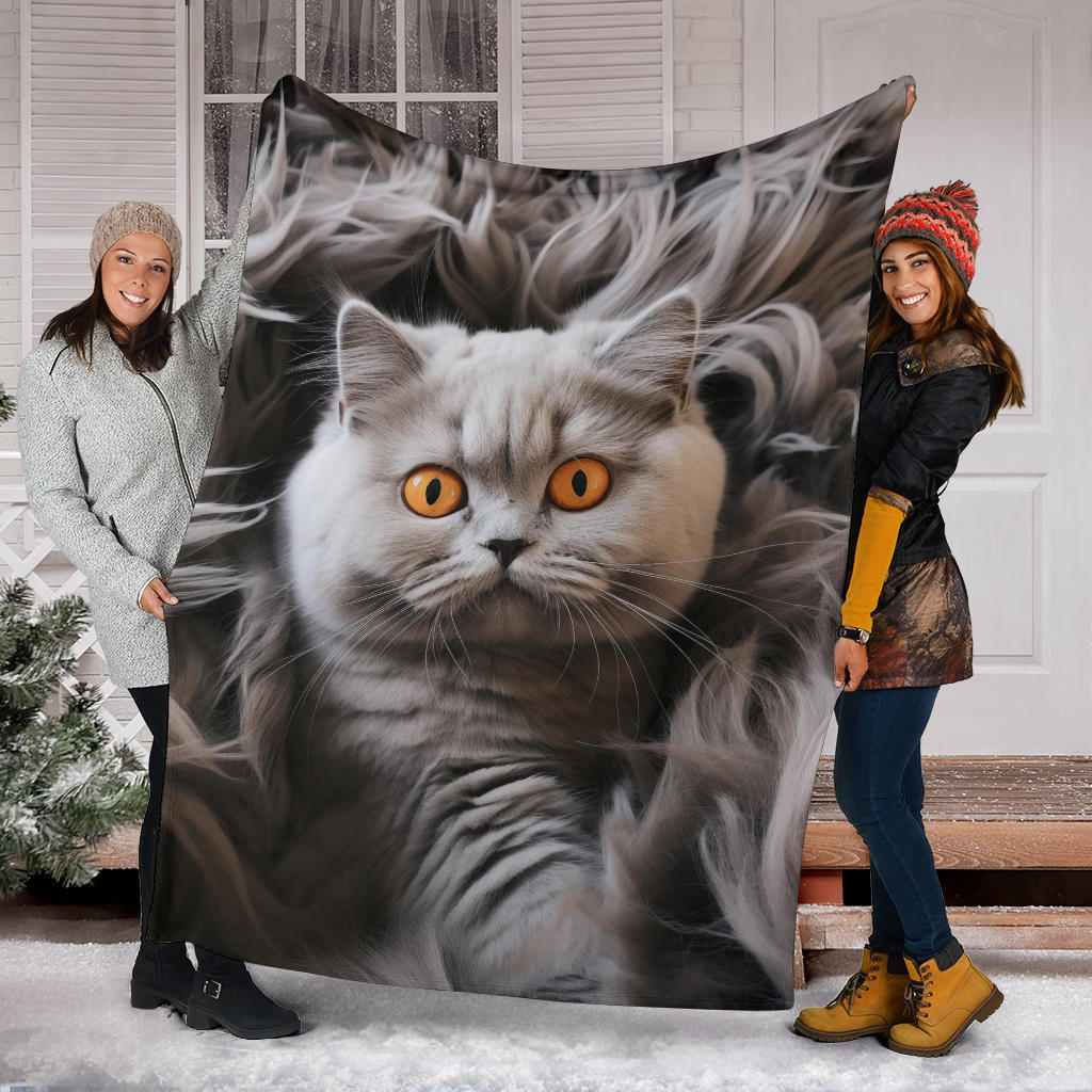 British Shorthair Hair Blanket