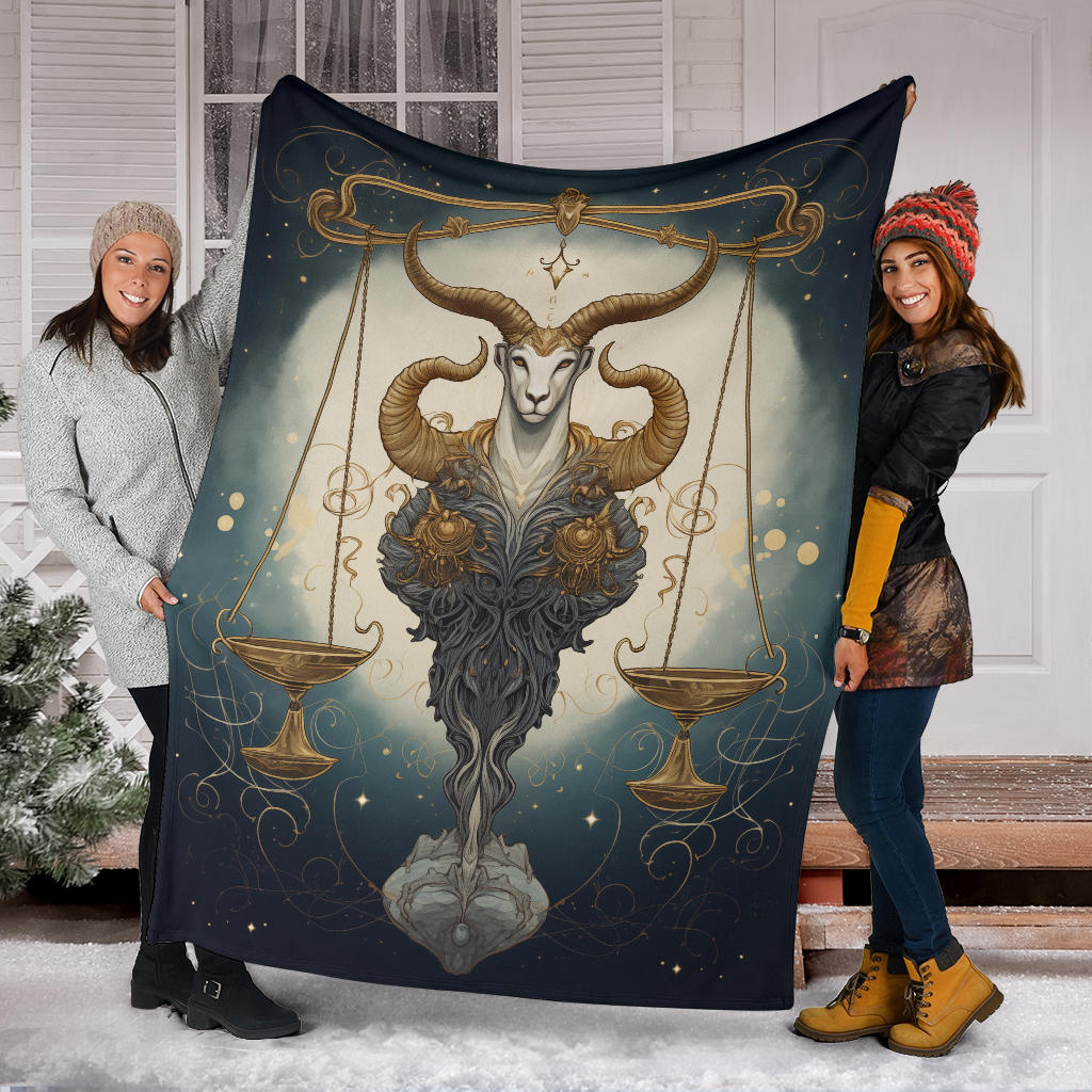 Balance Libra Zodiac Blanket, Libra Zodiac Sign, Libra Zodiac Gifts, Libra Zodiac Throw Blanket