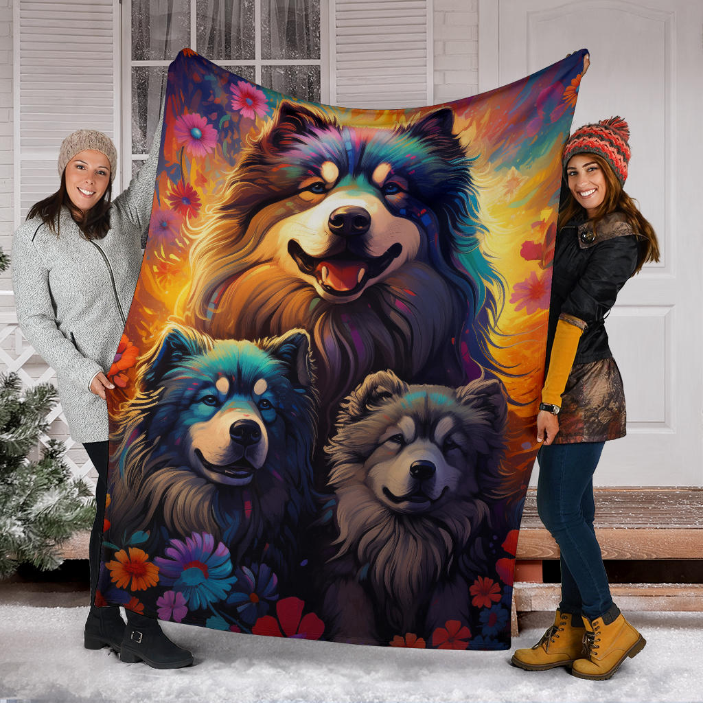 Caucasian Shepherd Blanket, Trippy Psychedelics Caucasian Shepherd Fleece Blanket, Caucasian Shepherd Throw Blanket, Caucasian Shepherd Gifts