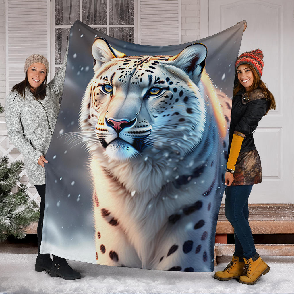 Snow Leopard Blanket