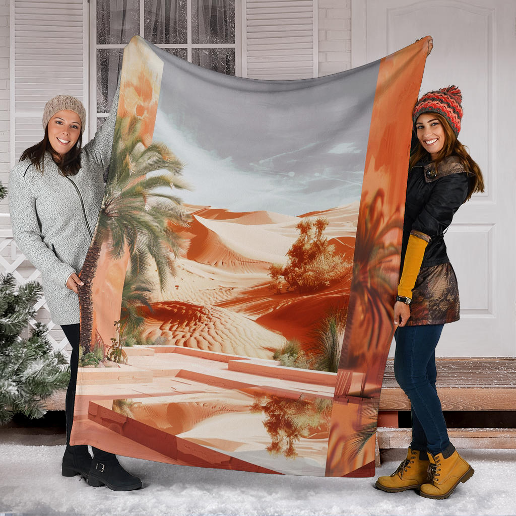 Desert Mirage Blanket, Desert Mirage Estetic Blanket, Desert Mirage Blanket Gift, Blanket