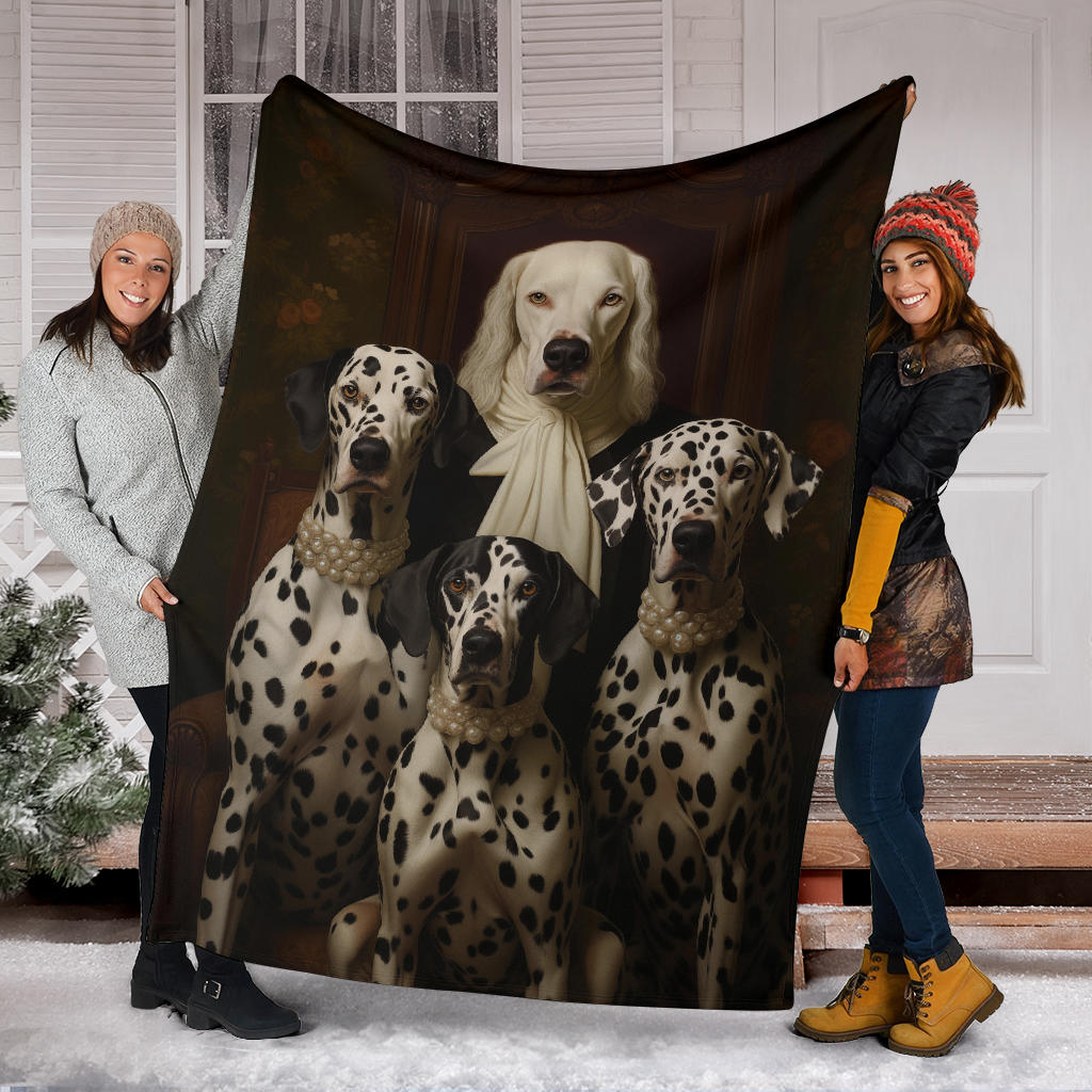 Dalmatian Family Blanket, Dalmatian_Blanket, Dalmatian Throw Blanket, Dalmatian, Dalmatian Gifts