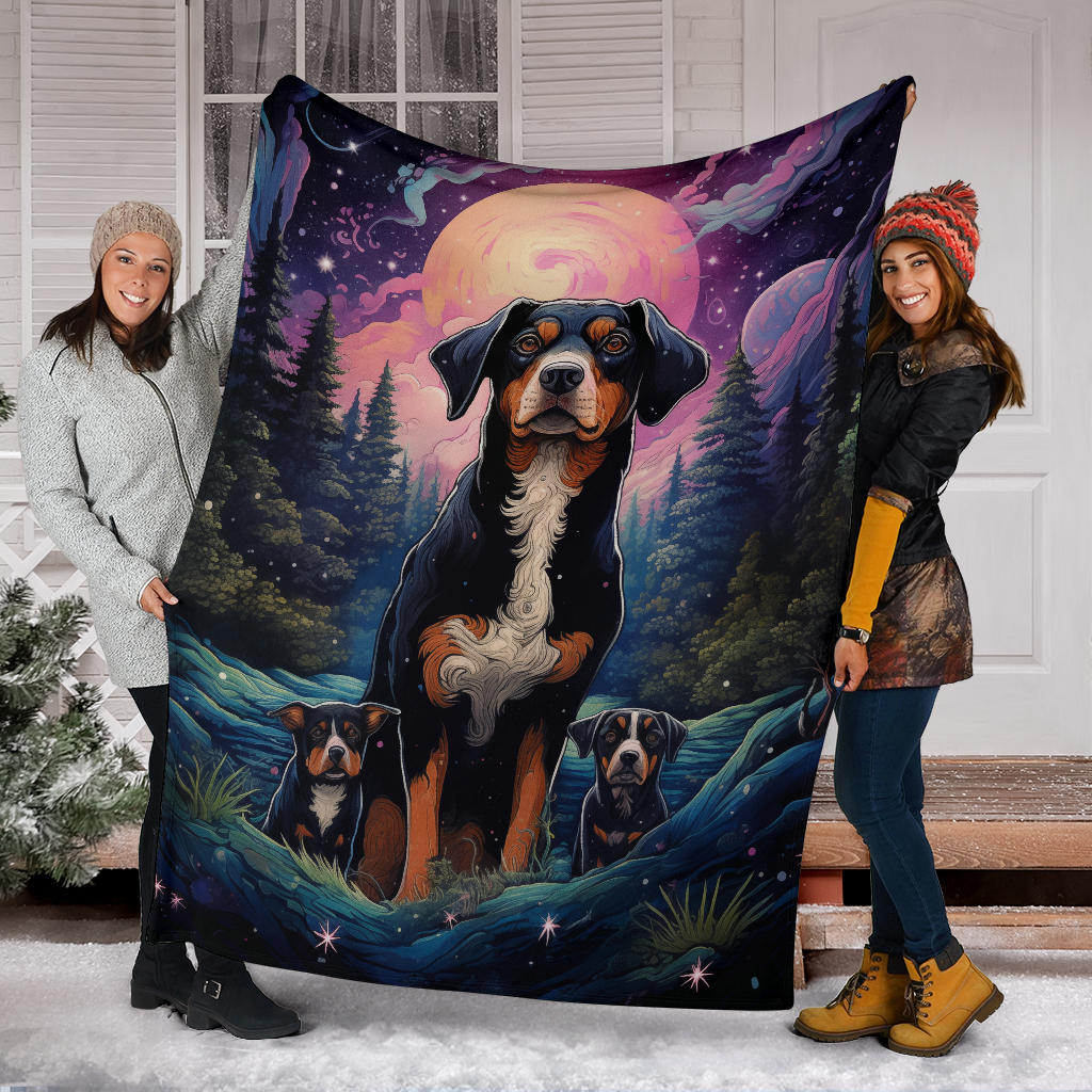 Entlebucher Mountain Blanket, Trippy Psychedelics Entlebucher Mountain Fleece Blanket, Entlebucher Mountain Throw Blanket, Entlebucher Mountain Gifts