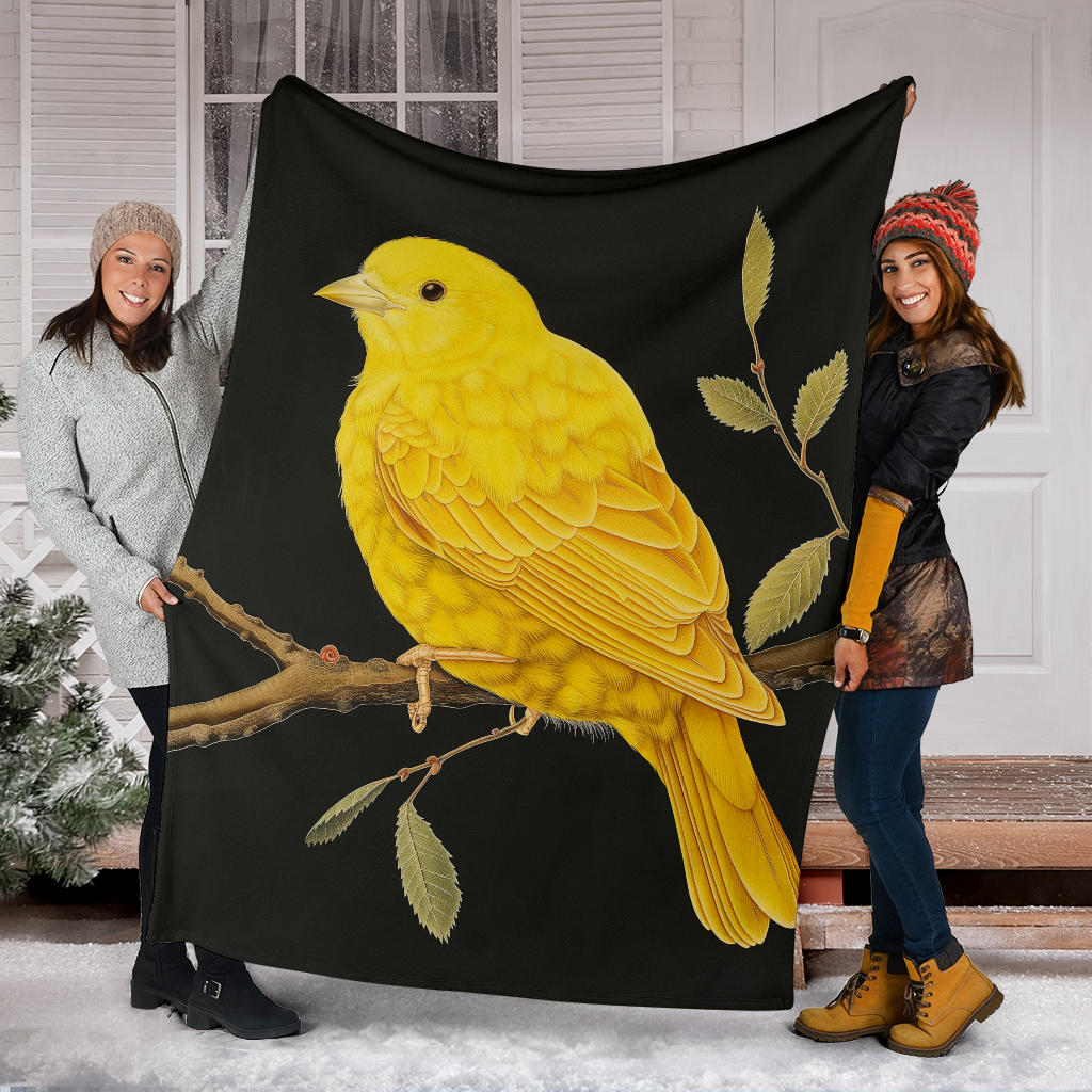 Canary bird Blanket, Trippy Psychedelics Canary bird Fleece Blanket, Canary bird Throw Blanket, Canary bird Gifts