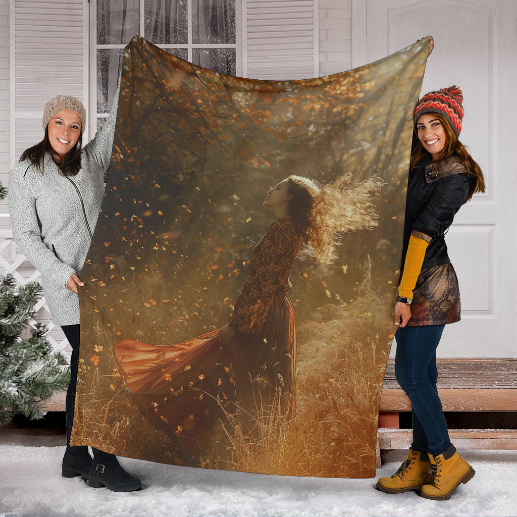 Autumn Aura Blanket, Autumn Aura Estetic Blanket, Autumn Aura Blanket Gift, Blanket
