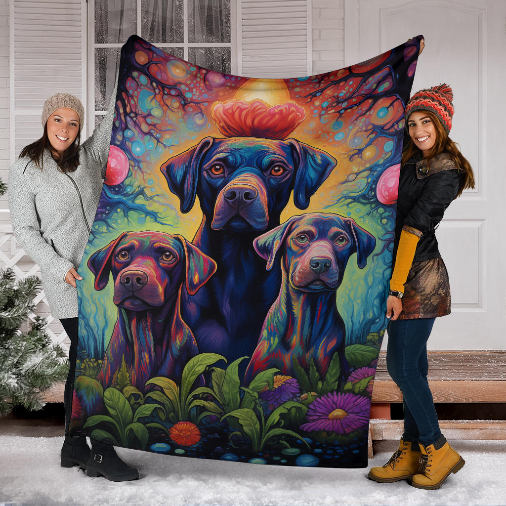 Broholmer Blanket, Trippy Psychedelics Broholmer Fleece Blanket, Broholmer Throw Blanket, Broholmer Gifts