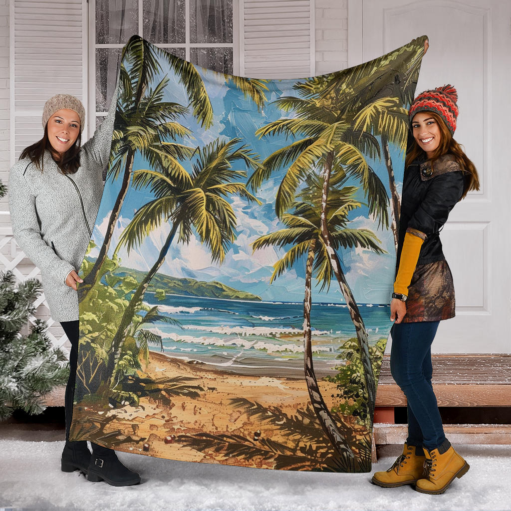 Tropical Paradise Blanket, Tropical Paradise Costume Blanket, Tropical Paradise Blanket Gift, Blanket