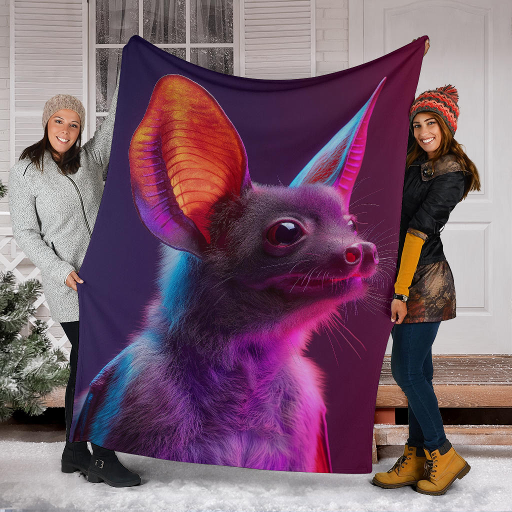 Bat animal Blanket, Trippy Psychedelics Bat animal Fleece Blanket, Bat animal Throw Blanket, Bat animal Gifts