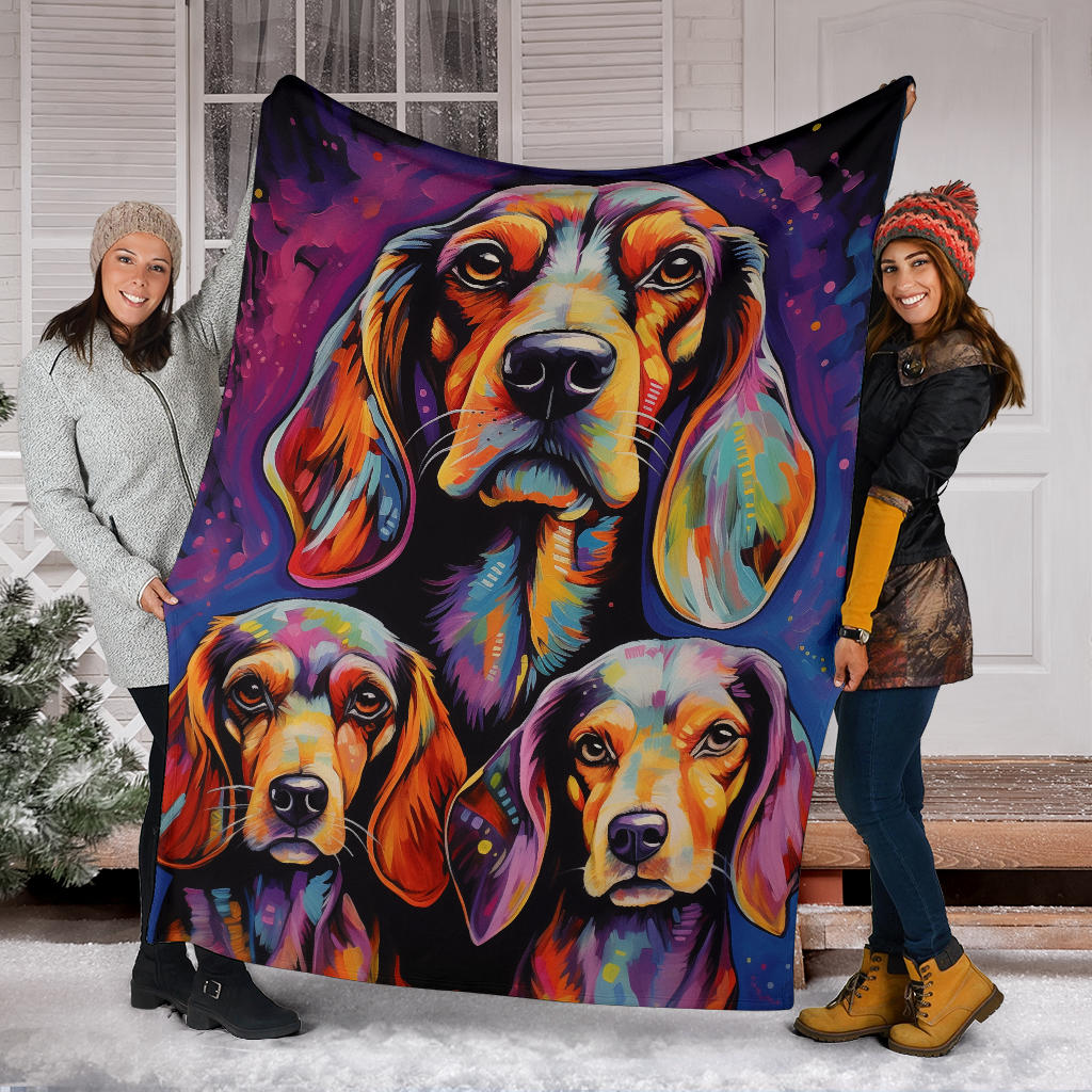 Estonian Hound Blanket, Trippy Psychedelics Estonian Hound Fleece Blanket, Estonian Hound Throw Blanket, Estonian Hound Gifts