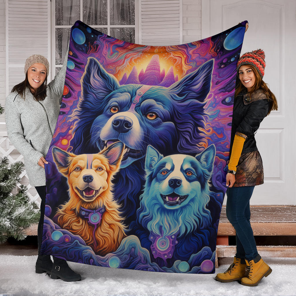 Asian Shepherd Blanket, Trippy Psychedelics Asian Shepherd Fleece Blanket, Asian Shepherd Throw Blanket, Asian Shepherd Gifts