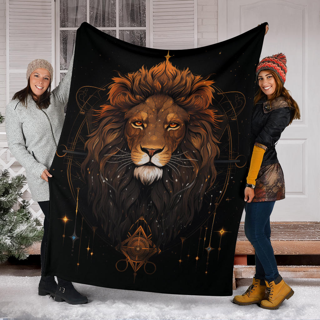 Lion Zodiac Blanket, Lion Zodiac Gifts, Lion Zodiac Sign, Lion Throw Blanket, Leo Zodiac Sign