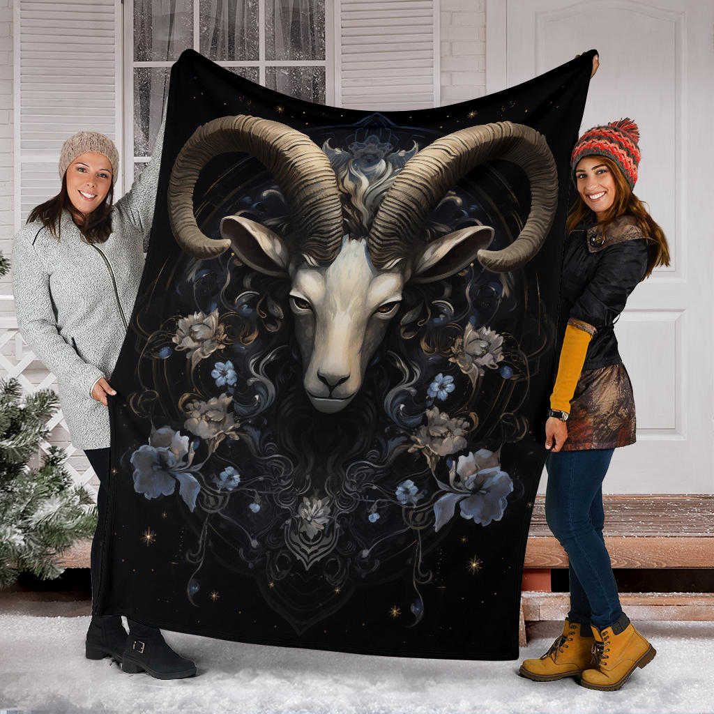 Aries Zodiac Blanket, Ram Zodiac Sign, Aries Gifts, Aries Throw Blanket, Ram Zodiac Gifts