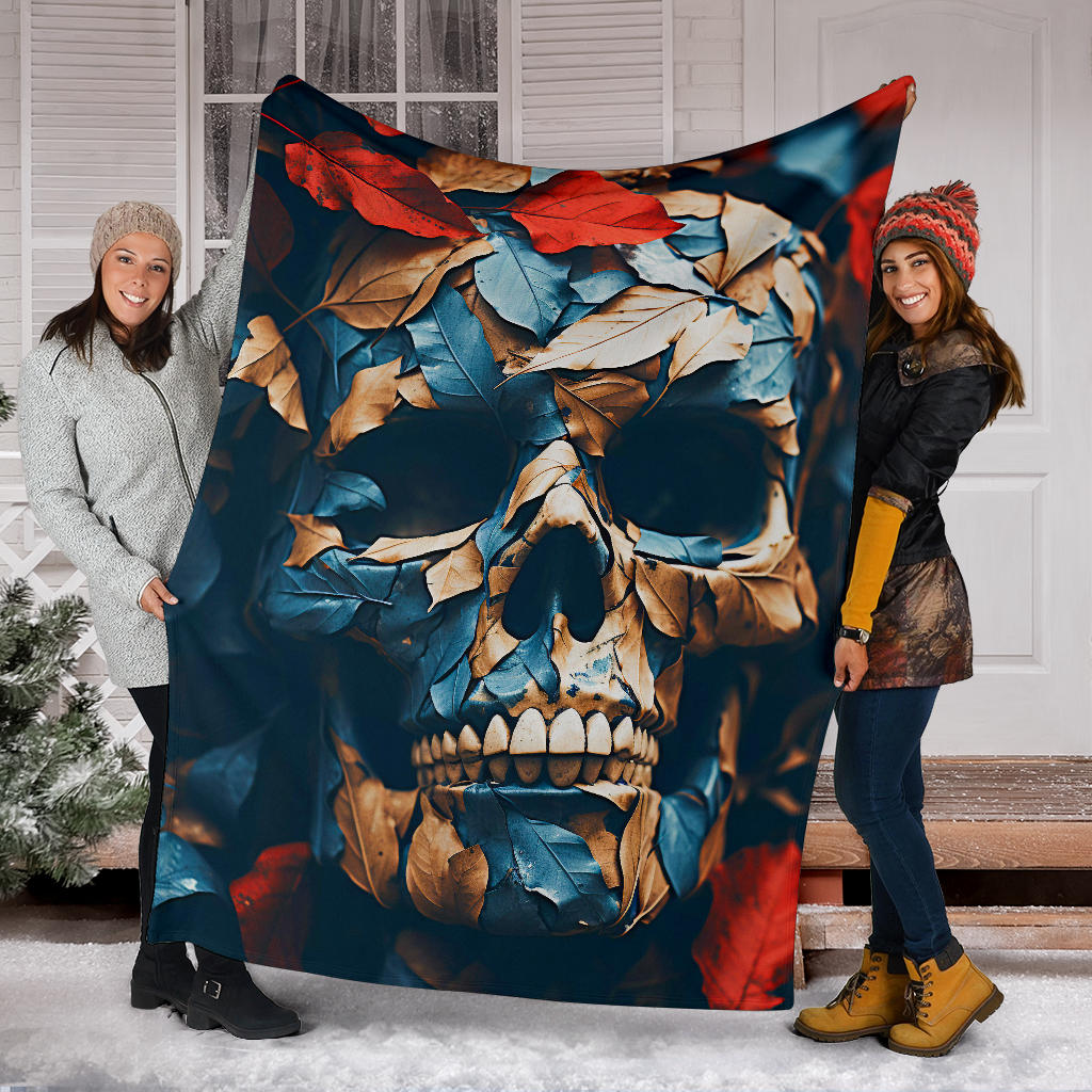 Skeleton Skull Blanket