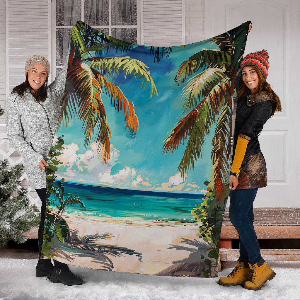 Tropical Paradise Blanket, Tropical Paradise Costume Blanket, Tropical Paradise Blanket Gift, Blanket