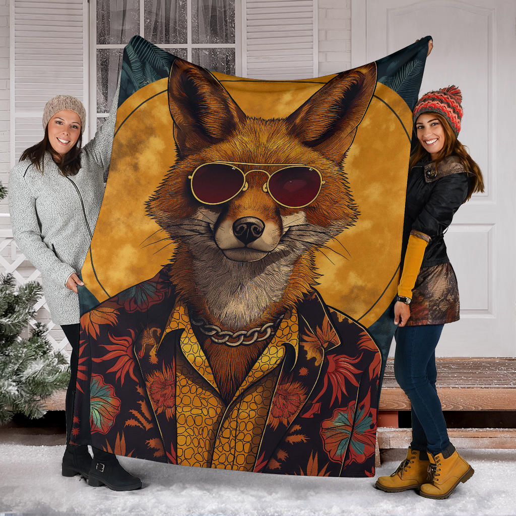 Jackal animal Blanket, Trippy Psychedelics Jackal animal Fleece Blanket, Jackal animal Throw Blanket, Jackal animal Gifts