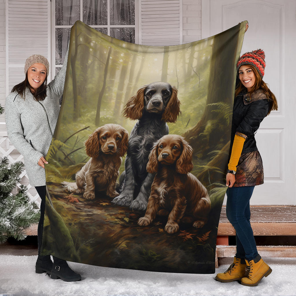 Cocker Spaniel Family Blanket, Cocker Spaniel Blanket,Cocker Spaniel Throw Blanket, Cocker Spanie, Cocker Spaniel Gifts