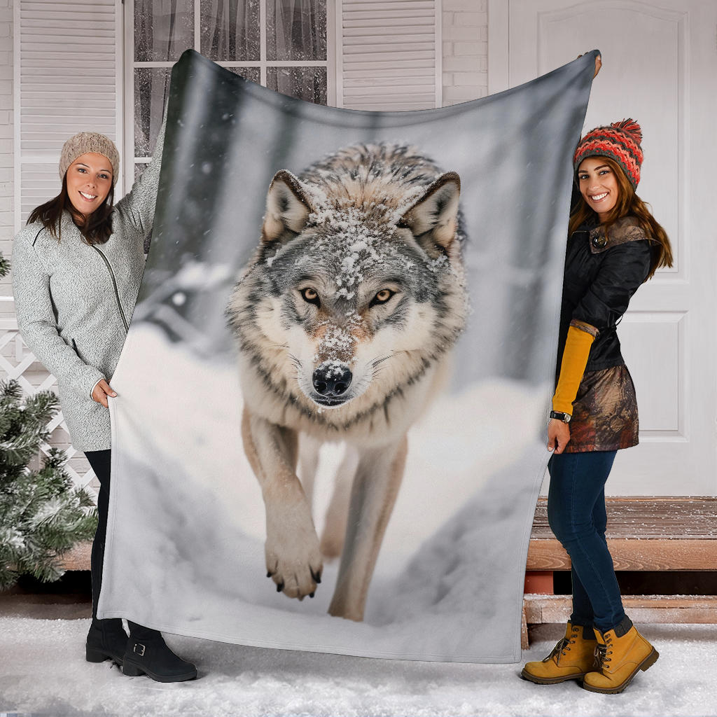 Angry Wolf Blanket