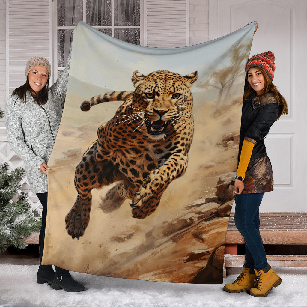 Cheetah Sprint Blanket