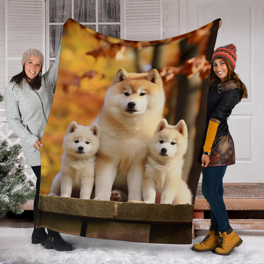 Akita Family Blanket, Akita Blanket, Akita Throw Blanket, Akira, Akira Gifts