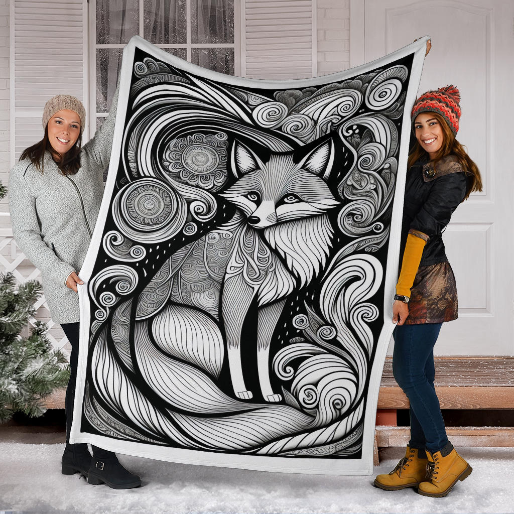 Fox Tattoo Blanket