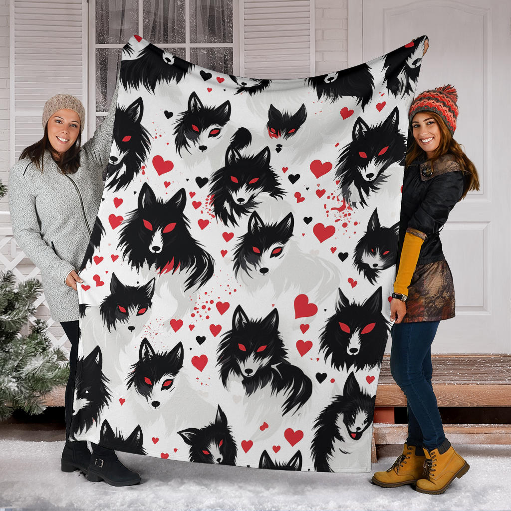 Wolf Hearts Blanket