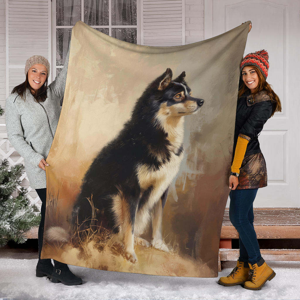 Lapponian Herder Dog Blanket, Trippy Psychedelics Lapponian Herder Dog Fleece Blanket, Lapponian Herder Dog Throw Blanket, Lapponian Herder Dog Gifts