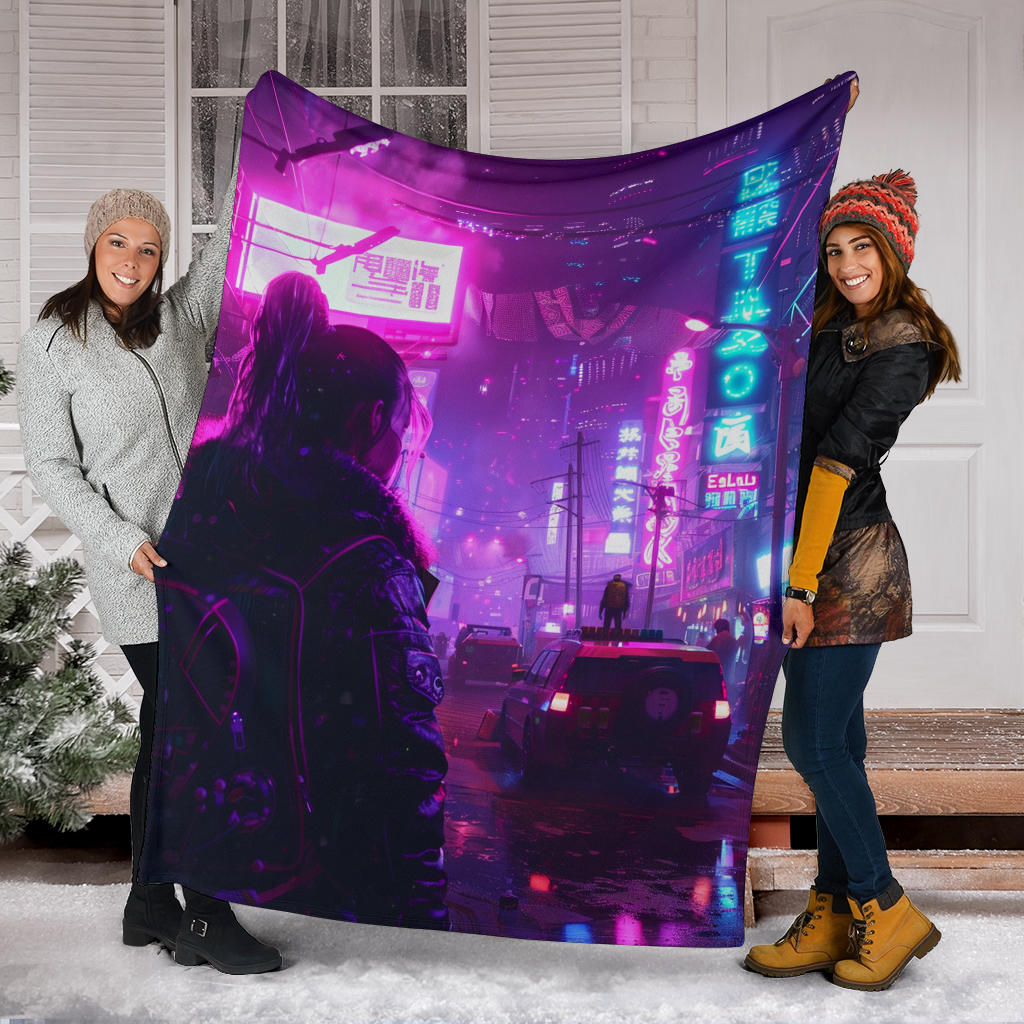 Neon Nights Banket, Neon Nights Estetic Blanket, Neon Nights Blanket Gift, Blanket