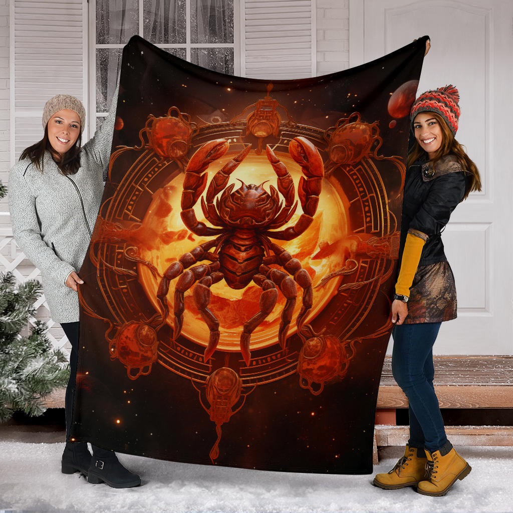 Scorpion Scorpius Zodiac Blanket, Scorpion Scorpius Zodiac Gifts, Scorpius Throw Blanket, Scorpius Fleece Blanket