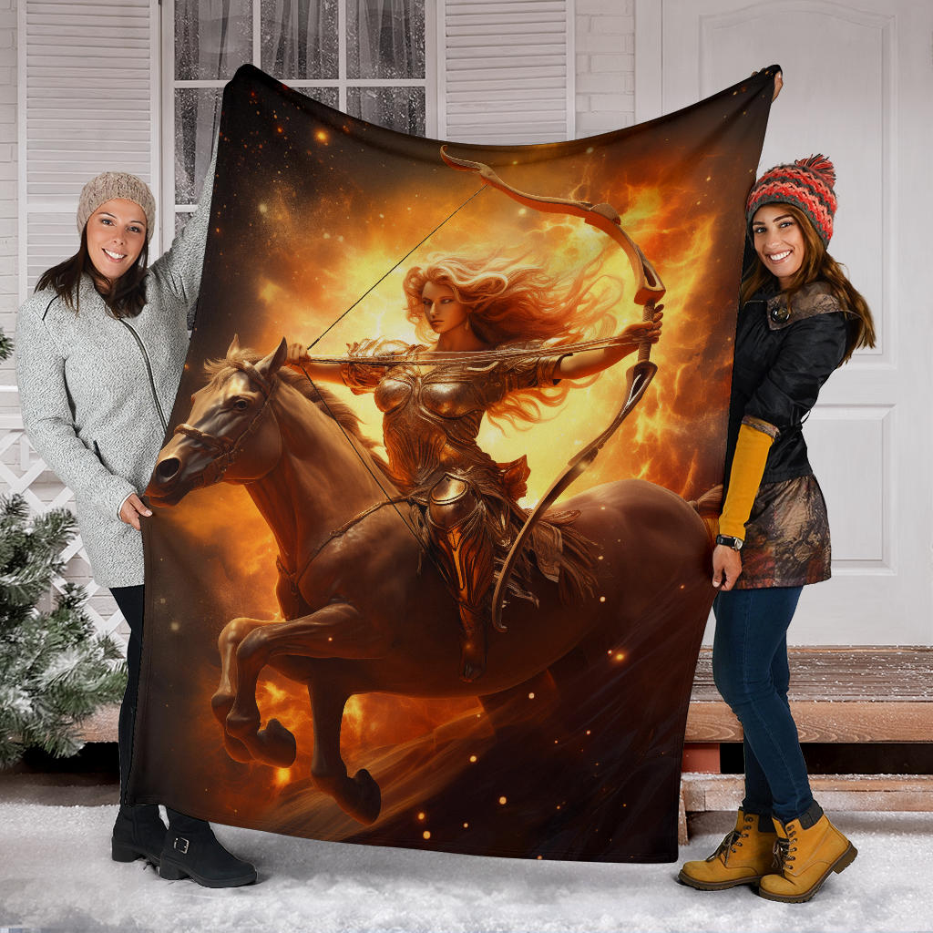 Sagittarius Zodiac Sign Blanket, Archer Sagittarius Zodiac Gifts