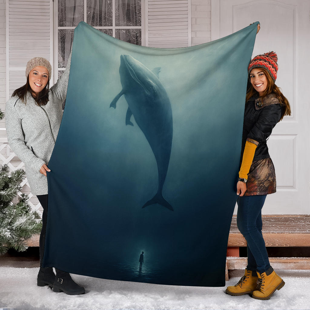 Blue Whale Blanket, Whale Throw Blanket, Whale Fleece Blanket, Whale Gifts