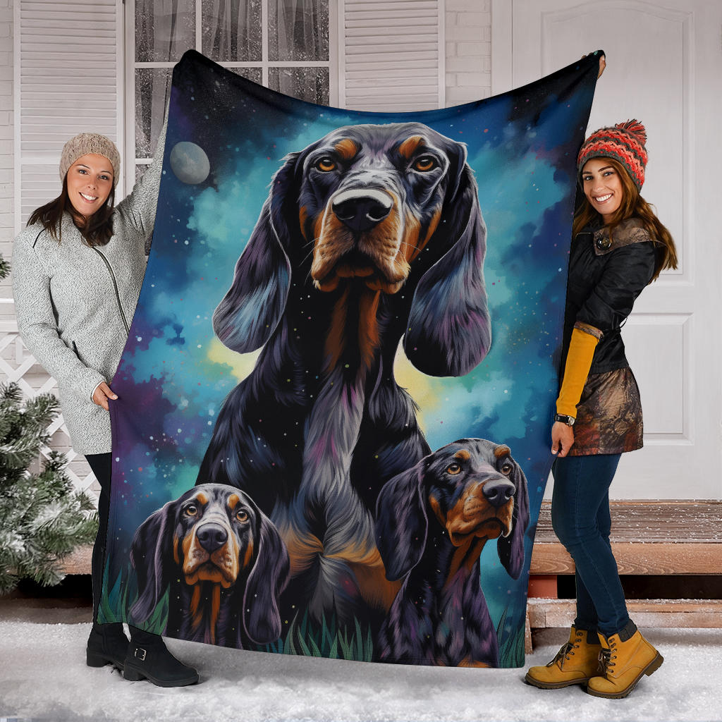 Bluetick Coonhound Blanket, Trippy Psychedelics Bluetick Coonhound Fleece Blanket, Bluetick Coonhound Throw Blanket, Bluetick Coonhound Gifts