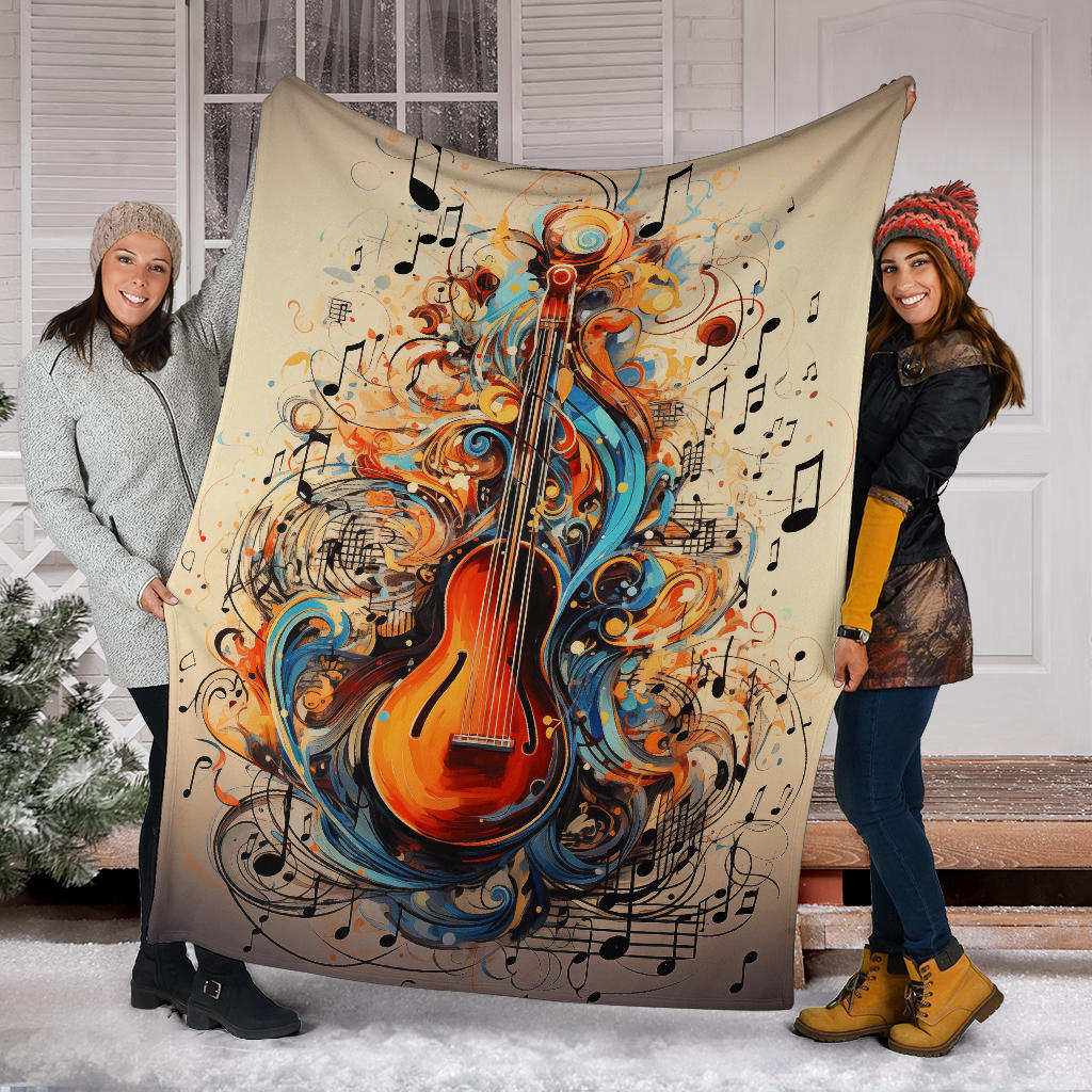 Music Notes Blanket, Music Notes Throw Blanket, Music Notes Gifts, Music Notes Fleece Blanket, Music Custom Name Blanket