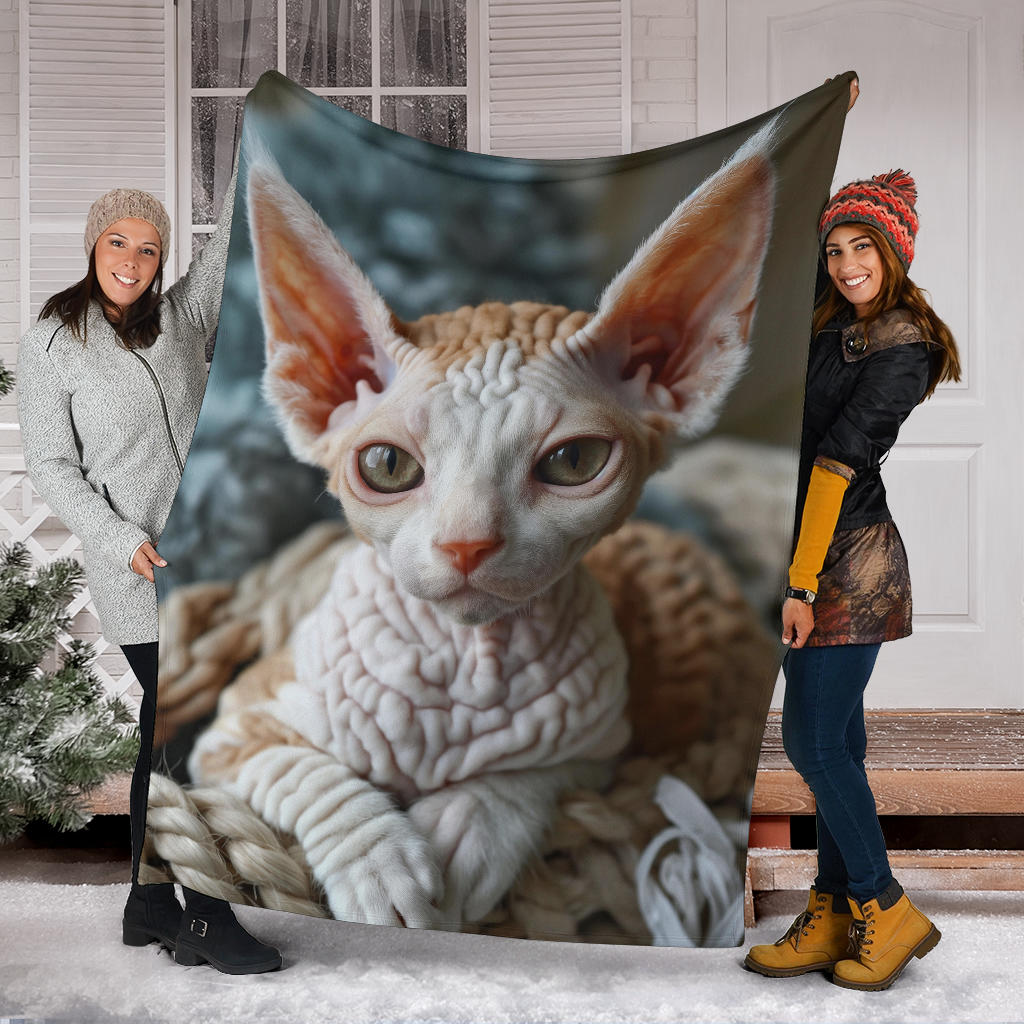 Cornish Rex cat Blanket, Trippy Psychedelics Cornish Rex cat Fleece Blanket, Cornish Rex cat Throw Blanket, Cornish Rex cat Gifts