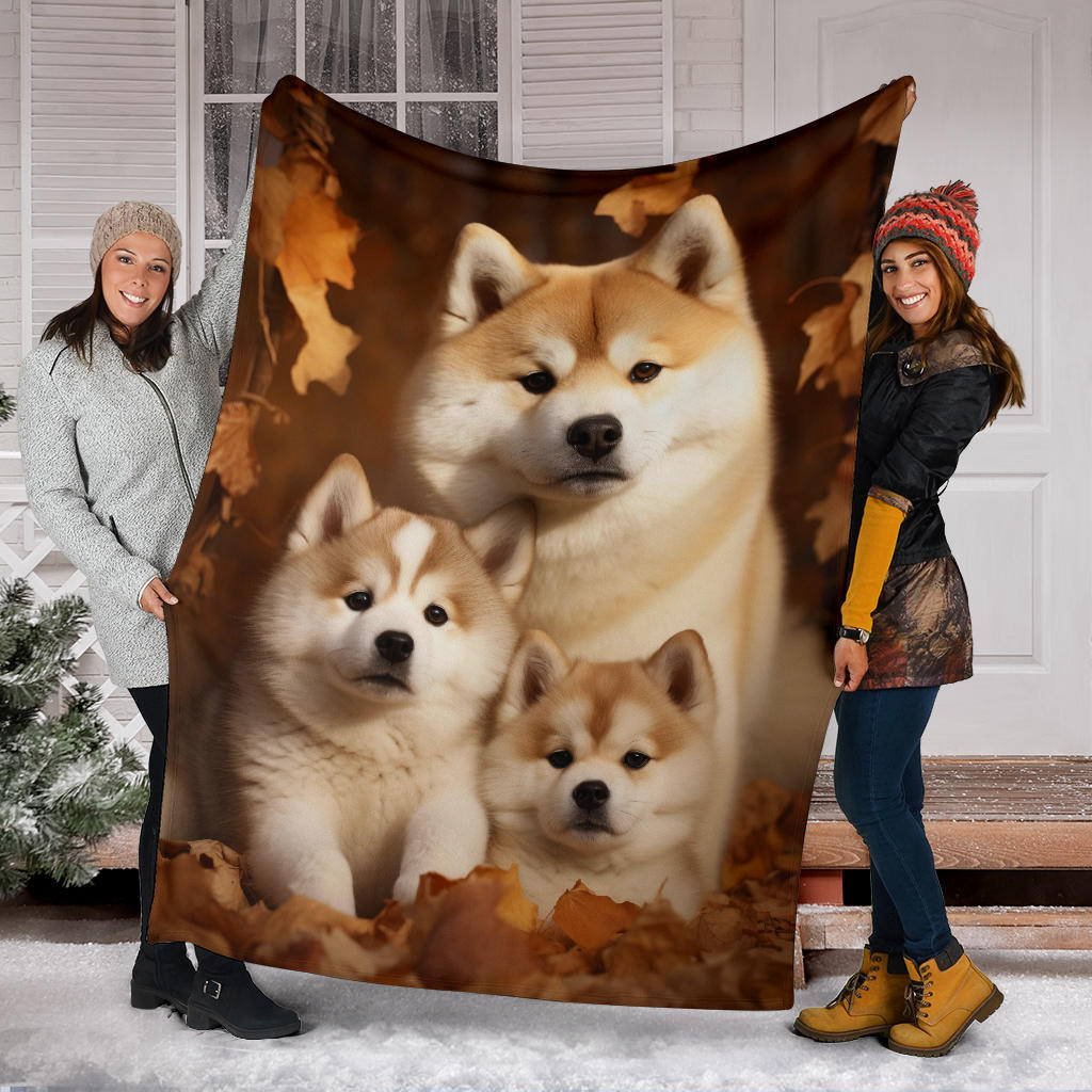 Akita Family Blanket, Akita Blanket, Akita Throw Blanket, Akira, Akira Gifts