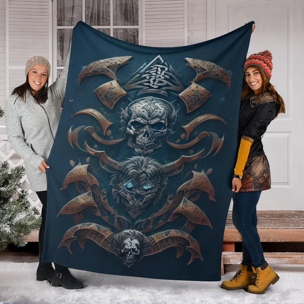 Viking Skull Blanket