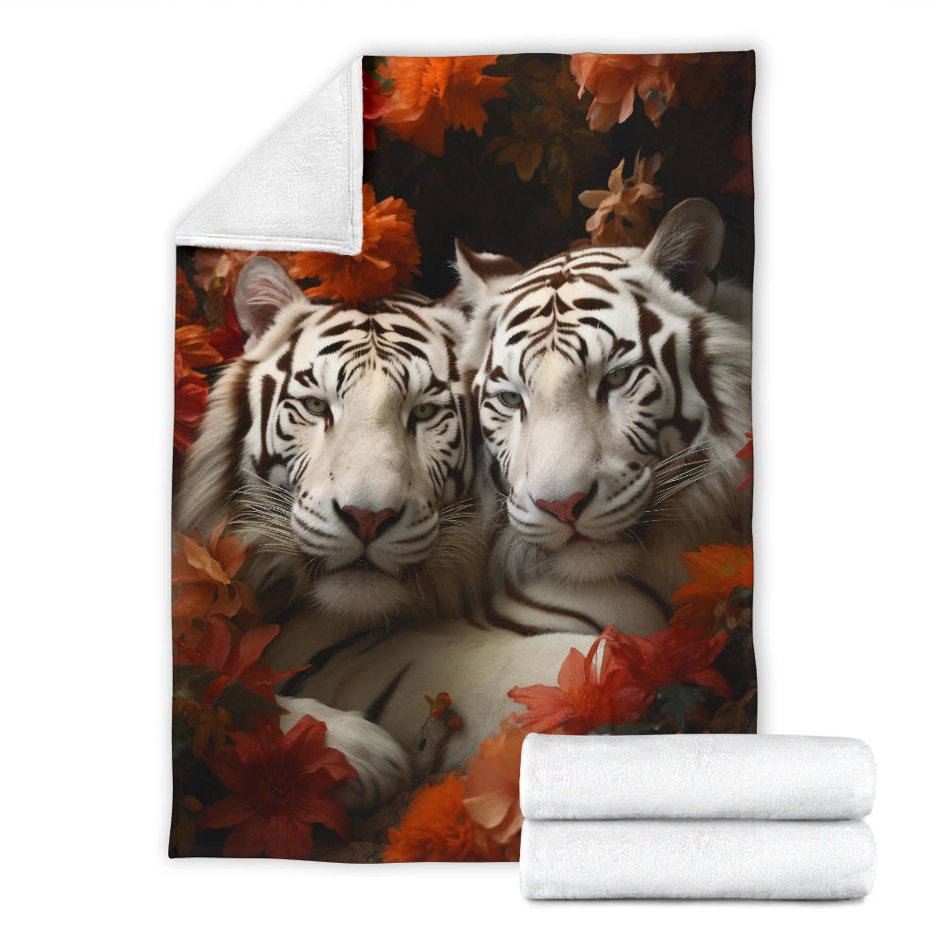 White Tiger Blanket