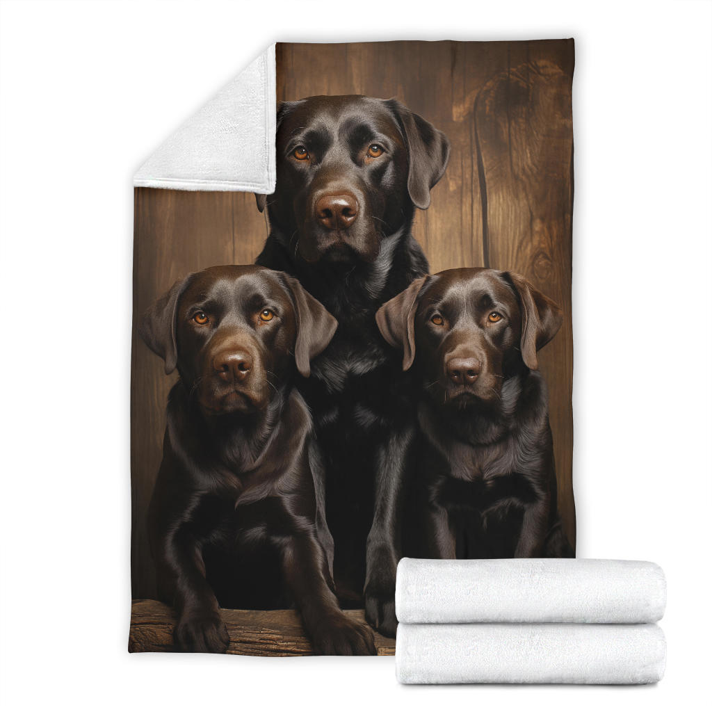 Labrador Retriever Family Blanket, Labrador Retriever Throw Blanket, Labrador Retriever Gifts, Labrador Retriever Fleece Blanket