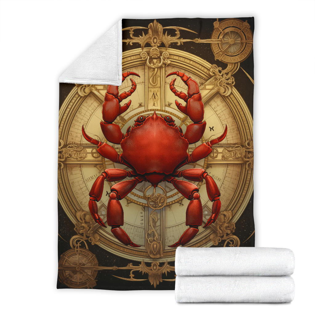 Crab Zodiac Blanket, Cancer Zodiac Sign, Cancer Zodiac Gifts, Cancer Throw Blanket