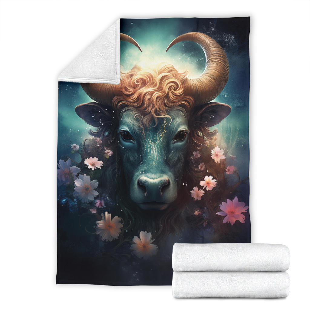 Taurus Zodiac Mysterious Blanket, Bull Zodiac Sign, Taurus Zodiac Gifts, Taurus Throw Blanket