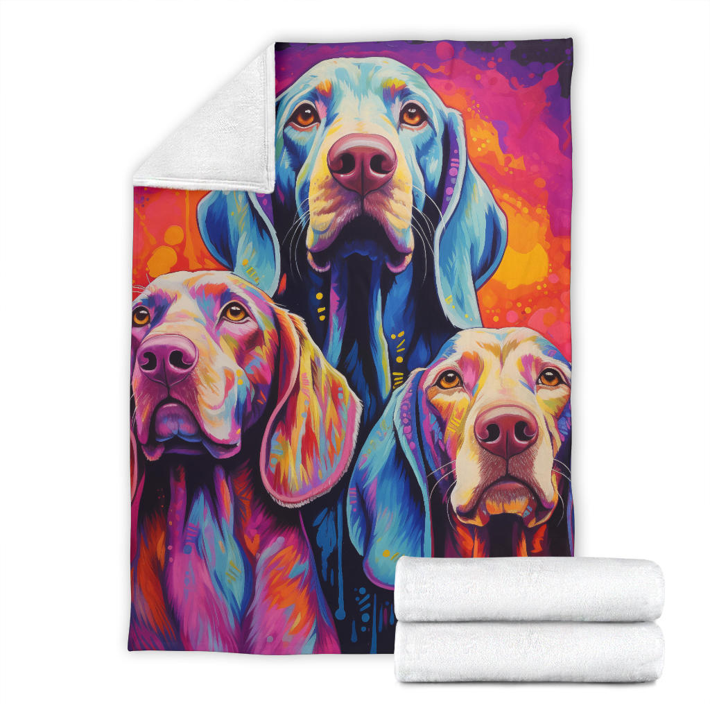 Bracco Italiano Blanket, Trippy Psychedelics Bracco Italiano Fleece Blanket, Bracco Italiano Throw Blanket, Bracco Italiano Gifts