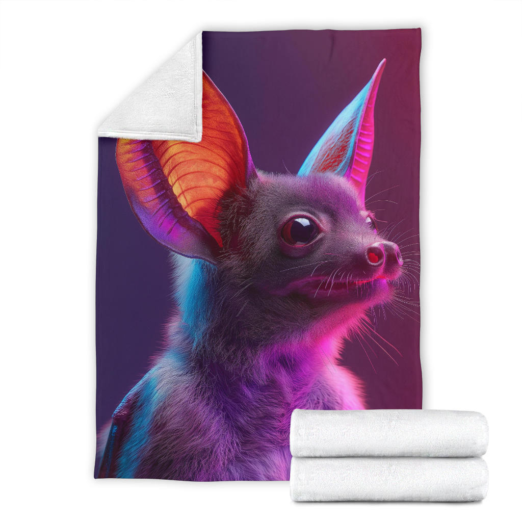 Bat animal Blanket, Trippy Psychedelics Bat animal Fleece Blanket, Bat animal Throw Blanket, Bat animal Gifts