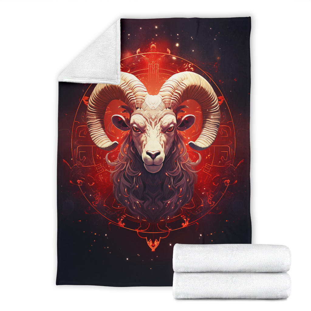 Aries Zodiac Blanket, Ram Zodiac Sign, Aries Gifts, Aries Throw Blanket, Ram Zodiac Gifts