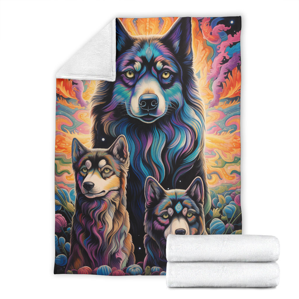 Asian Shepherd Blanket, Trippy Psychedelics Asian Shepherd Fleece Blanket, Asian Shepherd Throw Blanket, Asian Shepherd Gifts