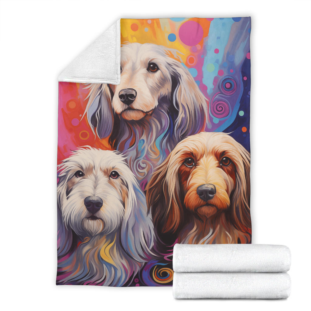 Petit Basset Griffon Vendeen Blanket, Trippy Psychedelics Petit Basset Griffon Vendeen Fleece Blanket, Petit Basset Griffon Vendeen Throw Blanket, Petit Basset Griffon Vendeen Gifts