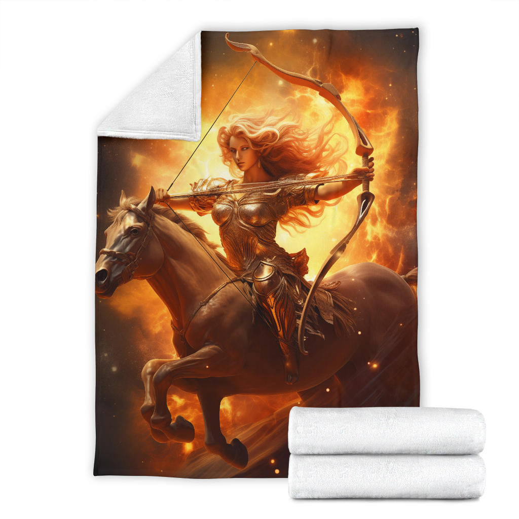 Sagittarius Zodiac Sign Blanket, Archer Sagittarius Zodiac Gifts