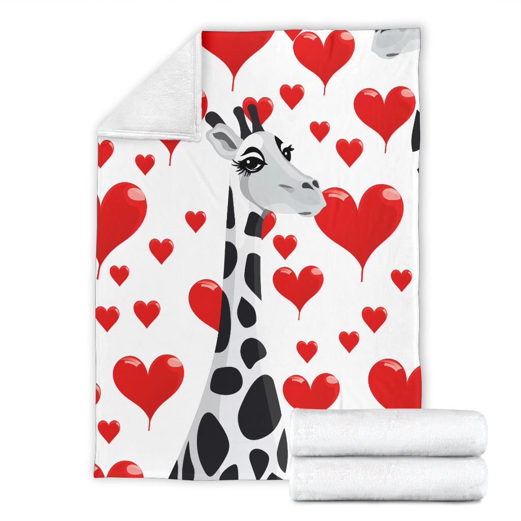 Giraffe Hearts Blanket