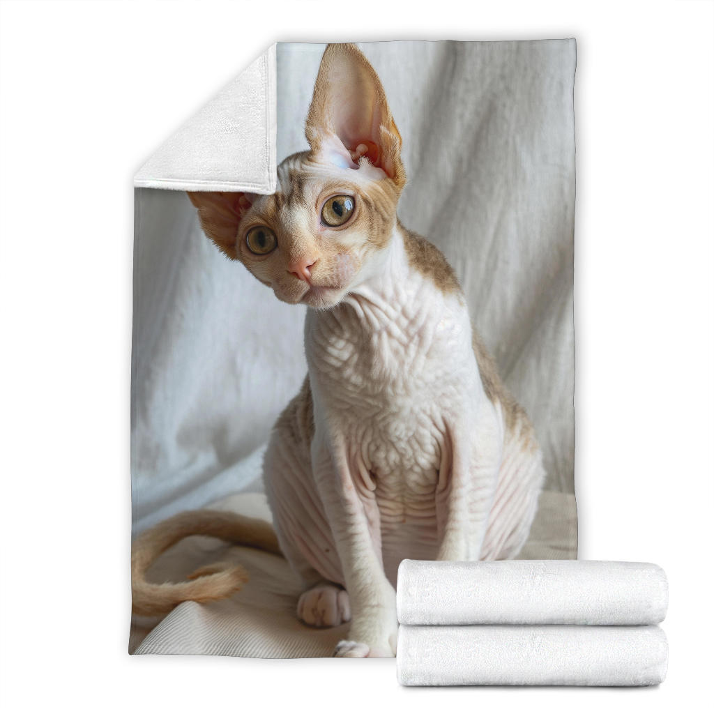 Cornish Rex cat Blanket, Trippy Psychedelics Cornish Rex cat Fleece Blanket, Cornish Rex cat Throw Blanket, Cornish Rex cat Gifts